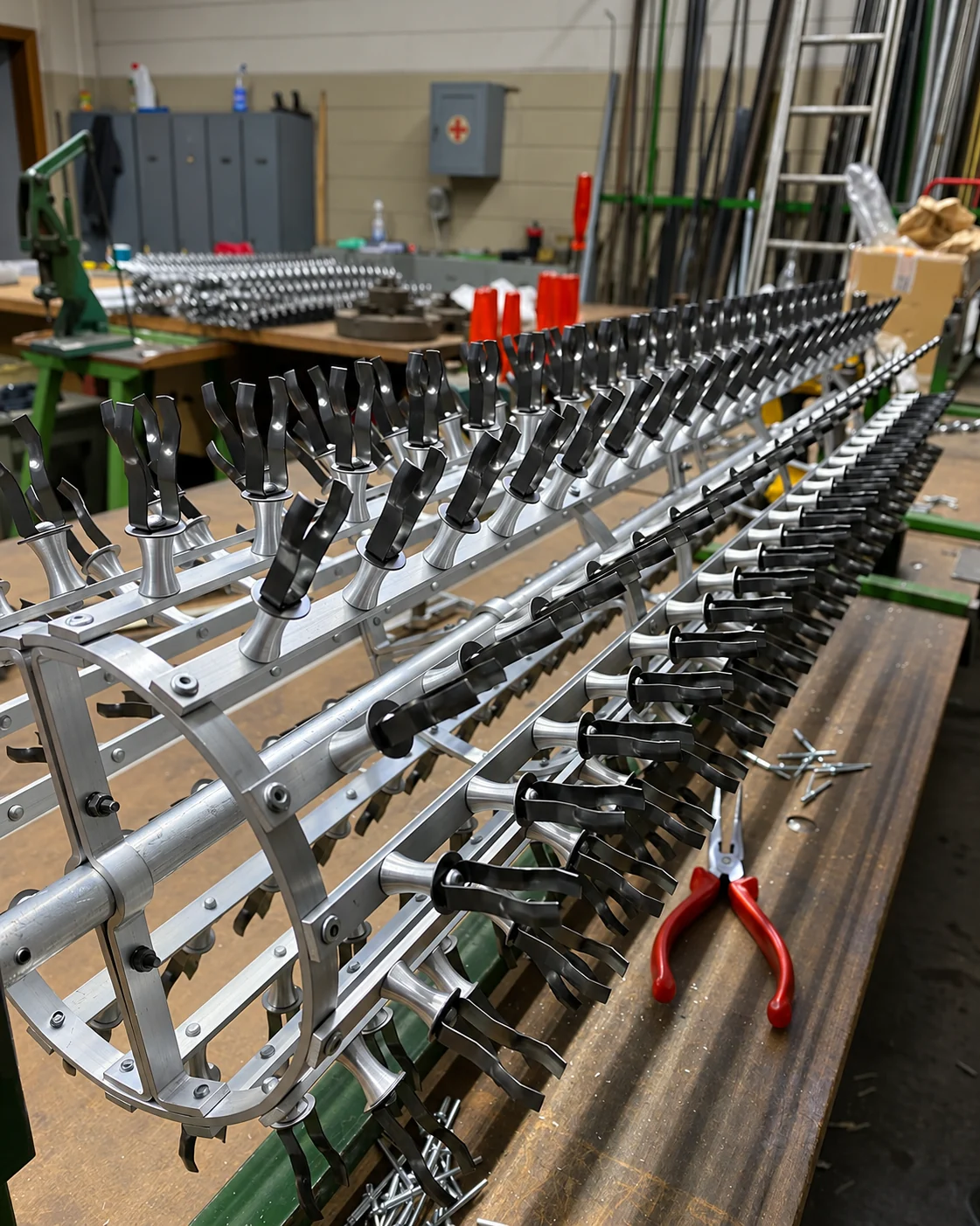 Telaio portapezzi Eptametal con supporti a forcella